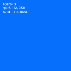 #0670FD - Azure Radiance Color Image