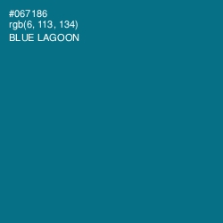 #067186 - Blue Lagoon Color Image