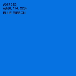 #0672E2 - Blue Ribbon Color Image