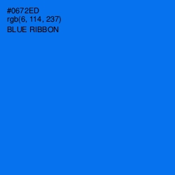 #0672ED - Blue Ribbon Color Image