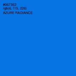 #0673E2 - Azure Radiance Color Image