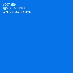 #0673E9 - Azure Radiance Color Image