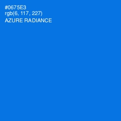 #0675E3 - Azure Radiance Color Image