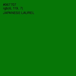 #067707 - Japanese Laurel Color Image