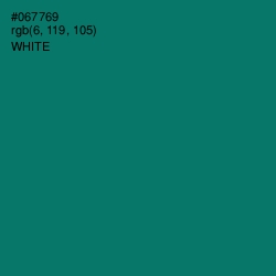 #067769 - Pine Green Color Image