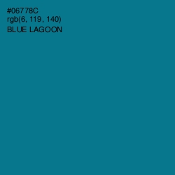 #06778C - Blue Lagoon Color Image