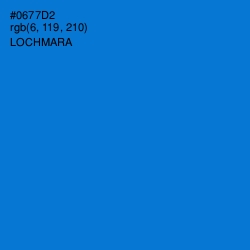 #0677D2 - Lochmara Color Image