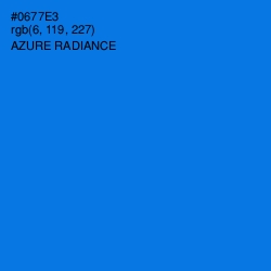 #0677E3 - Azure Radiance Color Image