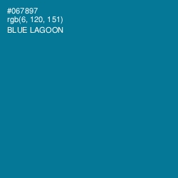 #067897 - Blue Lagoon Color Image