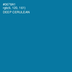 #0678A1 - Deep Cerulean Color Image