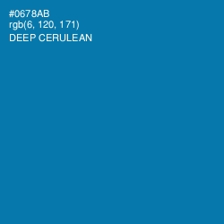 #0678AB - Deep Cerulean Color Image