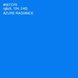 #067CF0 - Azure Radiance Color Image