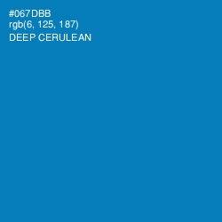 #067DBB - Deep Cerulean Color Image