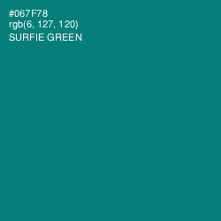 #067F78 - Surfie Green Color Image