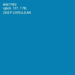 #067FB2 - Deep Cerulean Color Image