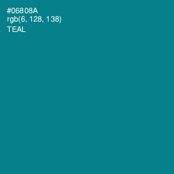 #06808A - Teal Color Image