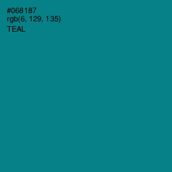 #068187 - Teal Color Image