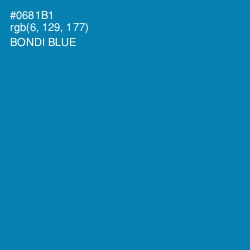 #0681B1 - Bondi Blue Color Image