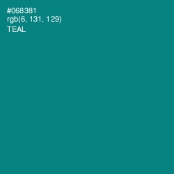 #068381 - Teal Color Image