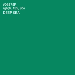 #06875F - Deep Sea Color Image