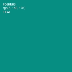 #068E83 - Teal Color Image