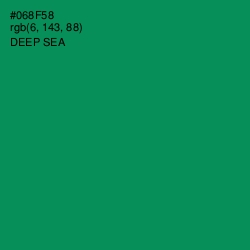 #068F58 - Deep Sea Color Image