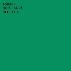 #068F5F - Deep Sea Color Image