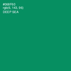 #068F60 - Deep Sea Color Image