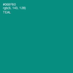 #068F80 - Teal Color Image