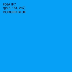 #06A1F7 - Dodger Blue Color Image