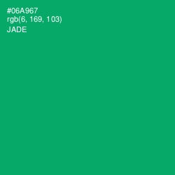 #06A967 - Jade Color Image