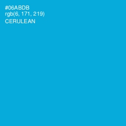 #06ABDB - Cerulean Color Image