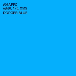 #06AFFC - Dodger Blue Color Image