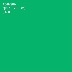 #06B36A - Jade Color Image