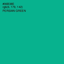 #06B38E - Persian Green Color Image