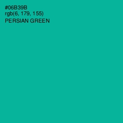 #06B39B - Persian Green Color Image