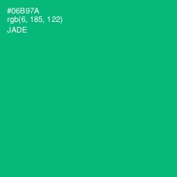 #06B97A - Jade Color Image