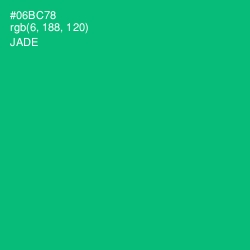 #06BC78 - Jade Color Image