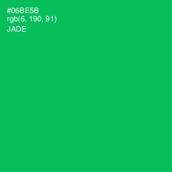 #06BE5B - Jade Color Image