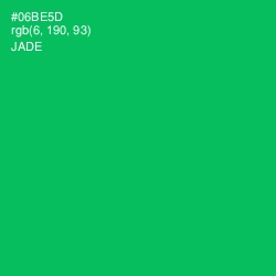 #06BE5D - Jade Color Image