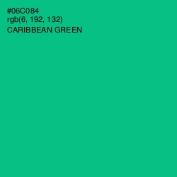 #06C084 - Caribbean Green Color Image