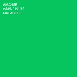 #06C45E - Malachite Color Image