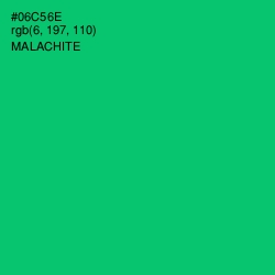 #06C56E - Malachite Color Image