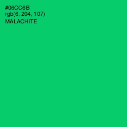 #06CC6B - Malachite Color Image