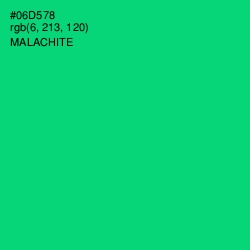 #06D578 - Malachite Color Image