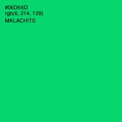 #06D66D - Malachite Color Image