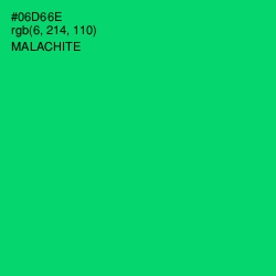 #06D66E - Malachite Color Image