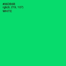 #06DB6B - Malachite Color Image