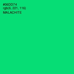 #06DD74 - Malachite Color Image