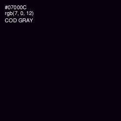 #07000C - Cod Gray Color Image
